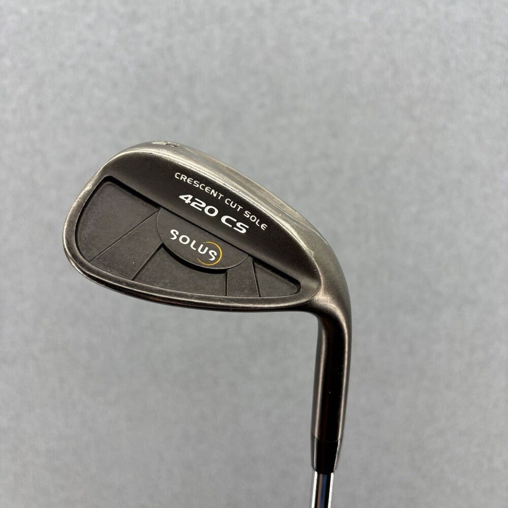 Solus 420 CS 56° Sand Wedge Black Nickel Crescent Cut Sole Steel RH Golf